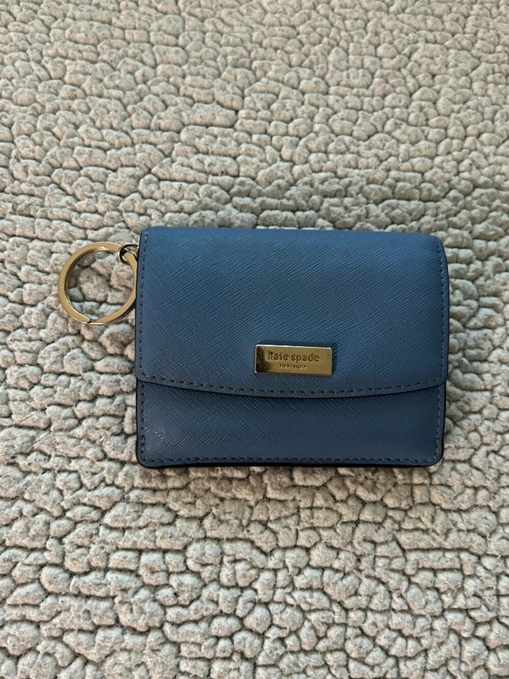 Kate Spade -- blue bi-fold wallet